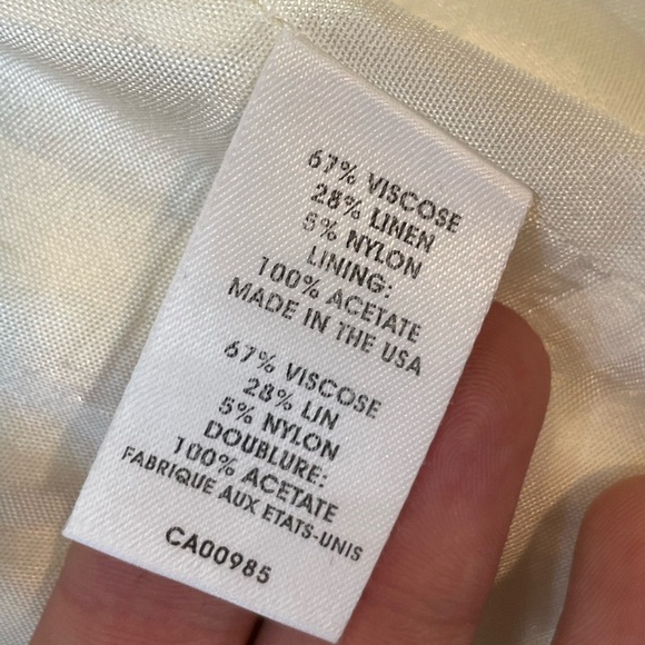 Vintage 90s Y2K Linen Blend Skirt Set with Jacket Blazer - Picture 8 of 10